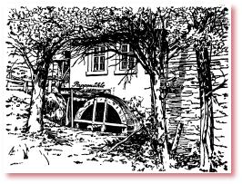 Mühlrad-Pappmühle