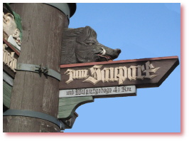 Wegweiser zum Saupark